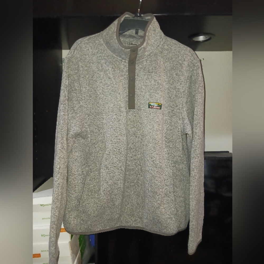 L.L. Bean 1/4 Snap Close Sweater